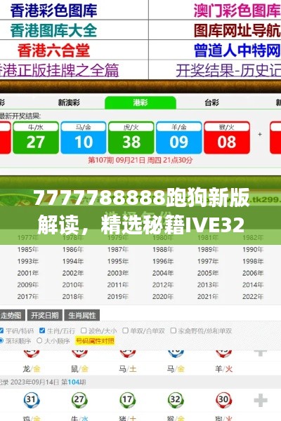 7777788888跑狗新版解讀，精選秘籍IVE323.63