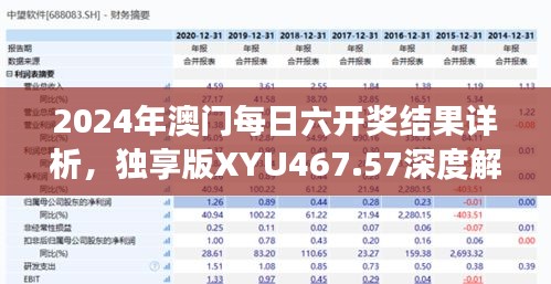 2024年澳門每日六開獎(jiǎng)結(jié)果詳析，獨(dú)享版XYU467.57深度解讀