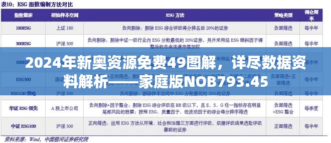 2024年新奧資源免費49圖解，詳盡數(shù)據(jù)資料解析——家庭版NOB793.45