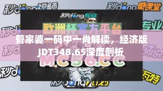 管家婆一碼中一肖解讀，經(jīng)濟(jì)版JDT348.65深度剖析