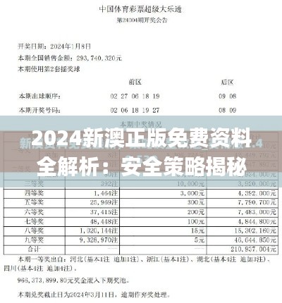 2024新澳正版免費(fèi)資料全解析：安全策略揭秘_獨(dú)家EXP953.28版