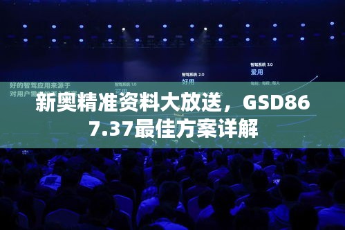 新奧精準(zhǔn)資料大放送，GSD867.37最佳方案詳解