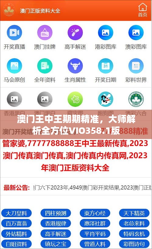 澳門王中王期期精準(zhǔn)，大師解析全方位VIO358.1版