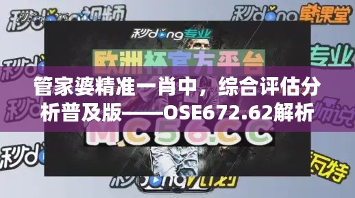 管家婆精準一肖中，綜合評估分析普及版——OSE672.62解析