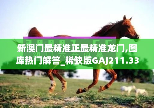 新澳門最精準(zhǔn)正最精準(zhǔn)龍門,圖庫(kù)熱門解答_稀缺版GAJ211.33