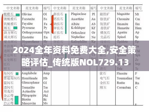 2024全年資料免費大全,安全策略評估_傳統(tǒng)版NOL729.13