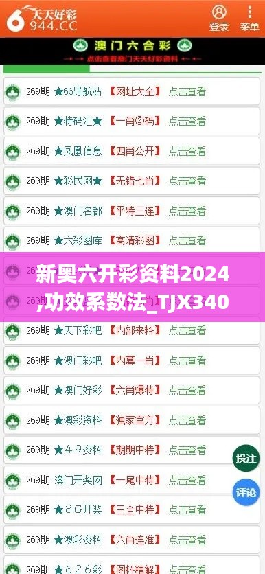 新奧六開(kāi)彩資料2024,功效系數(shù)法_TJX340.18高配版