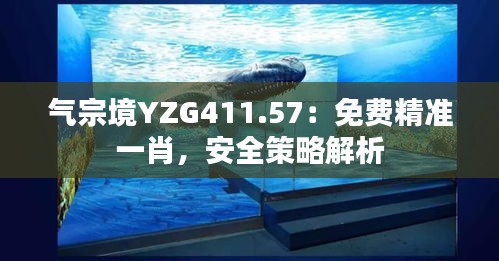 氣宗境YZG411.57：免費精準一肖，安全策略解析