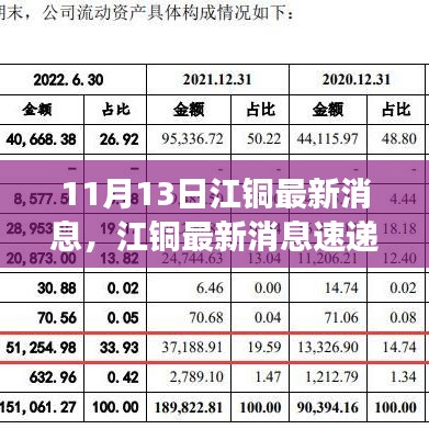 江銅最新動態(tài)與行業(yè)進展速遞，11月13日更新