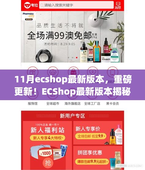 ECShop最新11月版本揭秘，科技革新重塑購物體驗重磅更新！