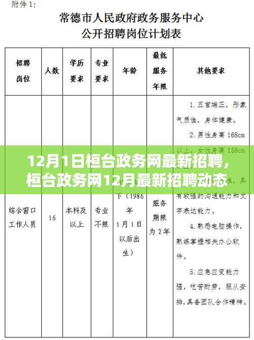 桓臺(tái)政務(wù)網(wǎng)12月最新招聘動(dòng)態(tài)，開(kāi)啟職業(yè)機(jī)遇之門