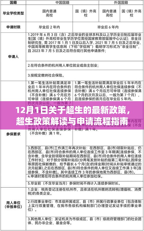 超生政策解讀與申請流程指南，最新政策解讀適用于初學(xué)者與進階用戶