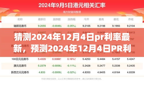 洞悉未來金融走向，預(yù)測2024年12月4日PR利率最新動態(tài)