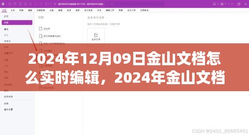 2024年金山文檔實時編輯指南，掌握在線文檔操作技巧，輕松協(xié)作