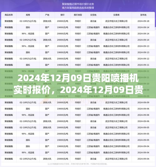 2024年12月09日貴陽(yáng)噴播機(jī)實(shí)時(shí)報(bào)價(jià)及選購(gòu)指南，深度解析與報(bào)價(jià)大全