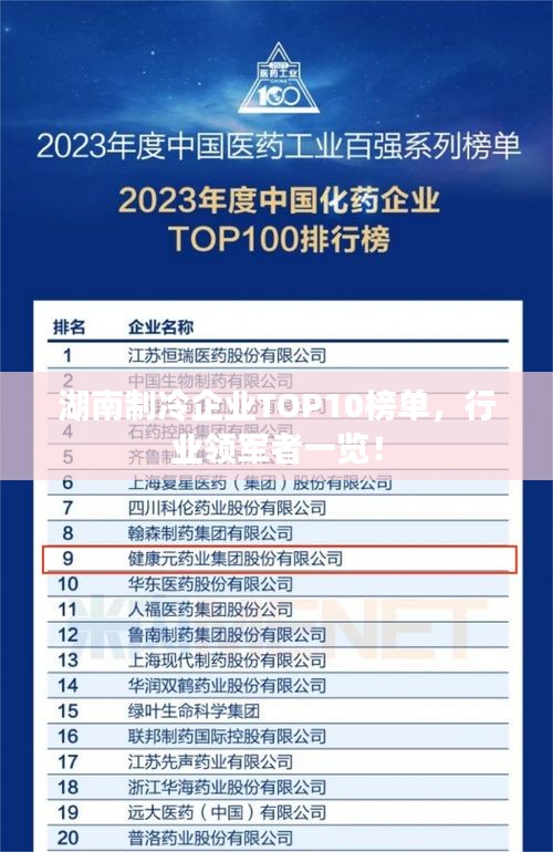 湖南制冷企業(yè)TOP10榜單，行業(yè)領(lǐng)軍者一覽！