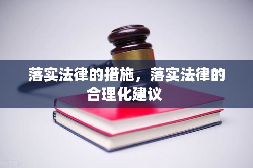 落實法律的措施，落實法律的合理化建議 