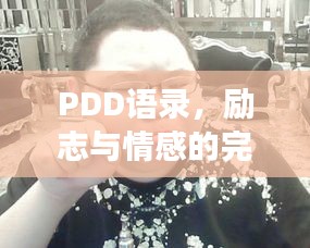 PDD語(yǔ)錄，勵(lì)志與情感的完美交融之道